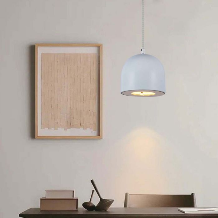 LED PENDANT LIGHT 8.5W WW 820lm ADJUSTABLE WIRE & TOUCH LIGHT ON/OFF 100x1600mm LIGHT GREY