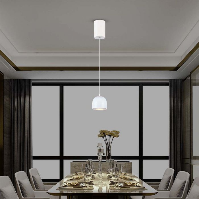 LED PENDANT LIGHT 8.5W WW 820lm ADJUSTABLE WIRE & TOUCH LIGHT ON/OFF 100x1600mm WHITE