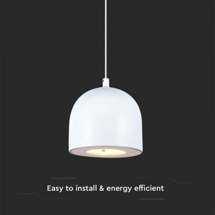 LED PENDANT LIGHT 8.5W WW 820lm ADJUSTABLE WIRE & TOUCH LIGHT ON/OFF 100x1600mm WHITE