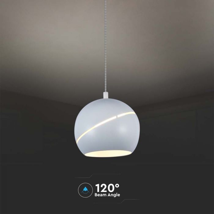 LED PENDANT LIGHT 8.5W WW 850lm ADJUSTABLE WIRE & TOUCH LIGHT ON/OFF 120x1600mm WHITE