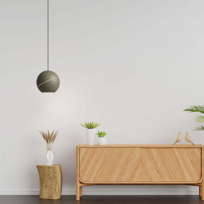 LED PENDANT LIGHT 8.5W WW 850lm ADJUSTABLE WIRE & TOUCH LIGHT ON/OFF 120x1600mm CHAMPAGNE GOLD