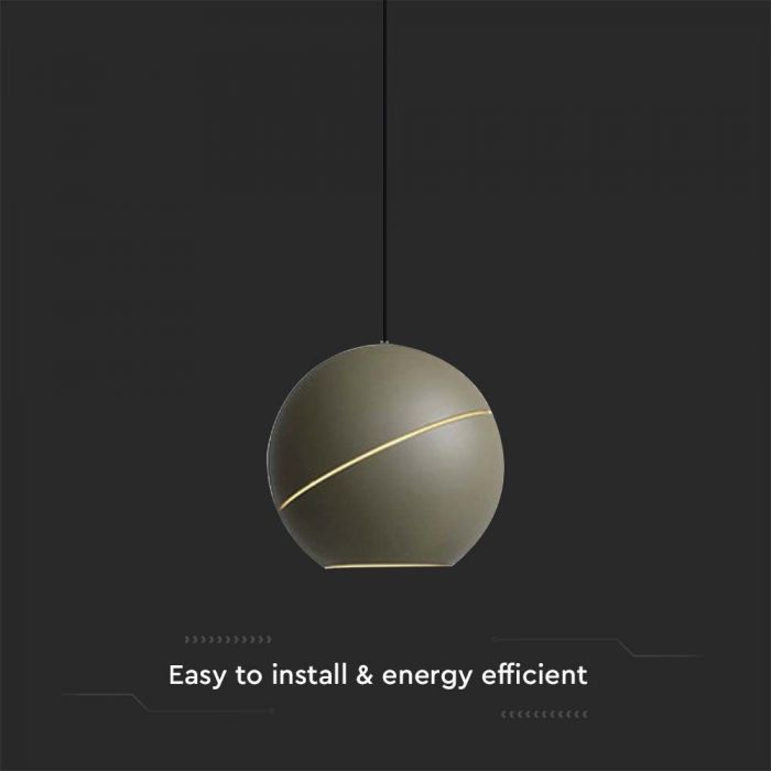 LED PENDANT LIGHT 8.5W WW 850lm ADJUSTABLE WIRE & TOUCH LIGHT ON/OFF 120x1600mm CHAMPAGNE GOLD
