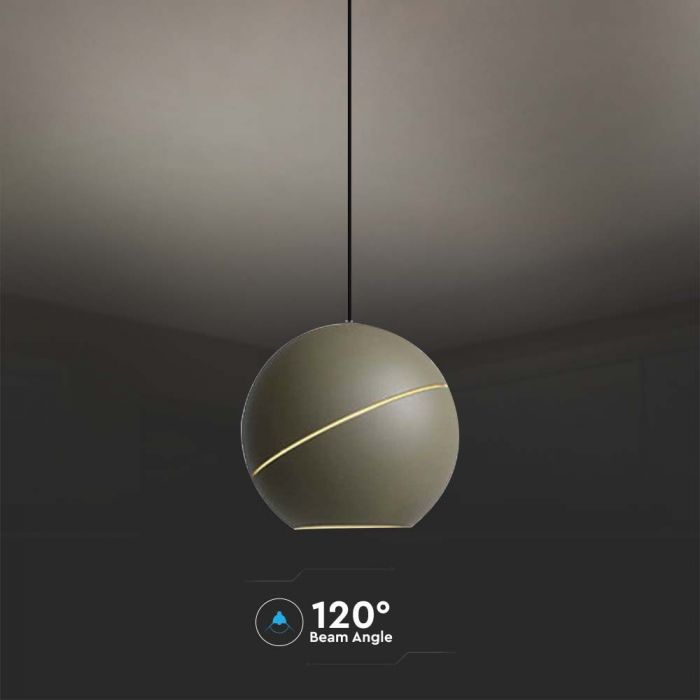 LED PENDANT LIGHT 8.5W WW 850lm ADJUSTABLE WIRE & TOUCH LIGHT ON/OFF 120x1600mm CHAMPAGNE GOLD