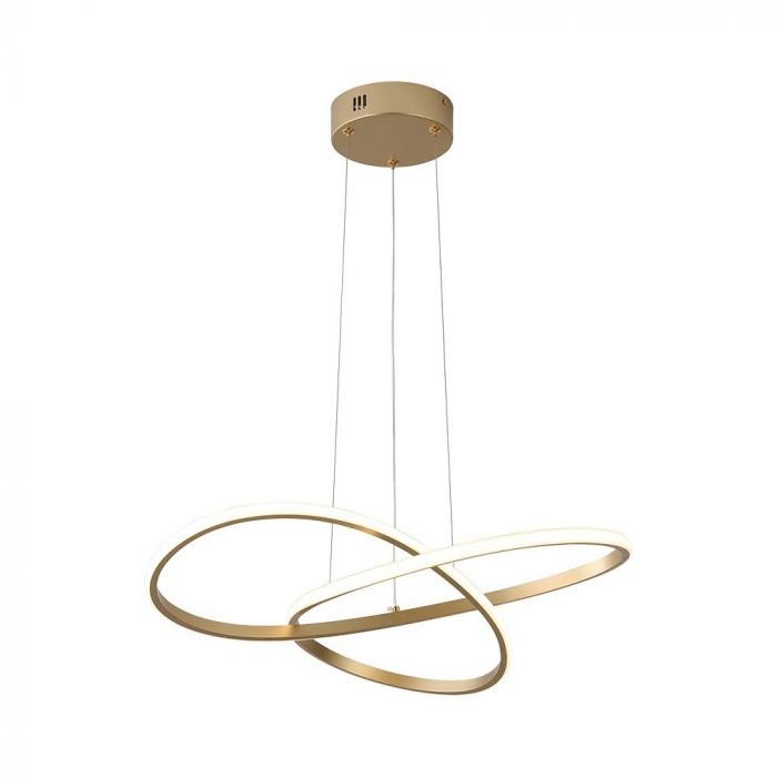 LED PENDANT LIGHT 20W WW 2540lm 180° 500x1000mm PAINT GOLD