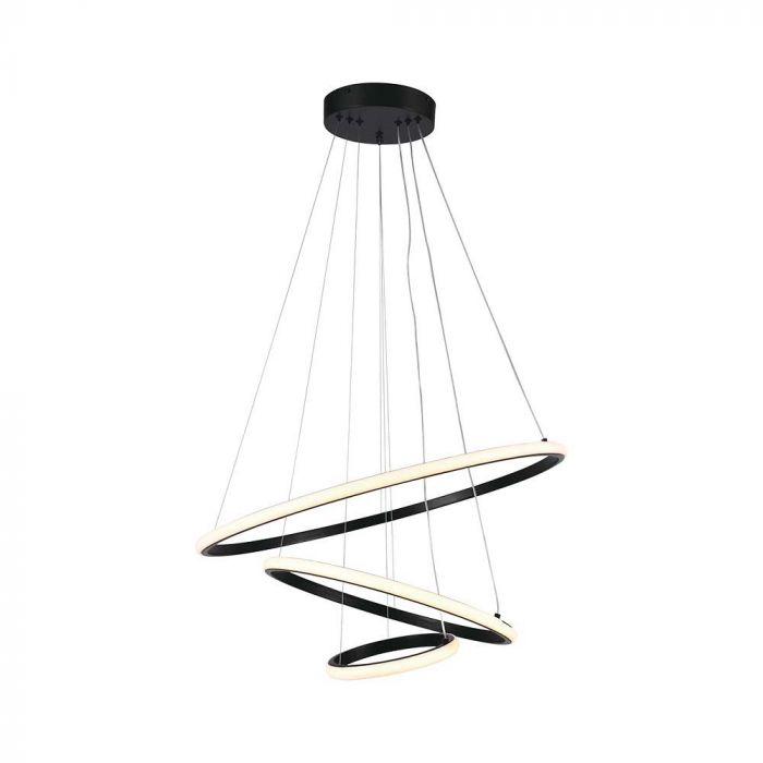 LED PENDANT LIGHT 32W WW 3880lm 180° 600x1000mm BLACK