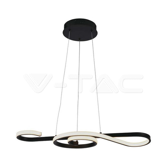 18W LED Hanging Decorative Lamp 700*250 Black Body 3000K