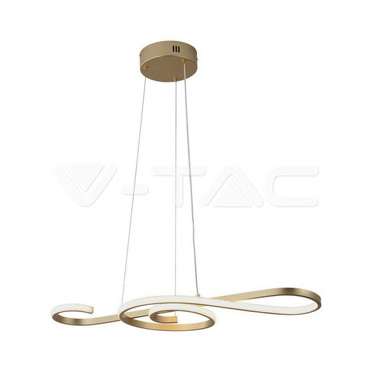 18W LED Hanging Decorative Lamp 700*250 Paint Gold Body 3000K
