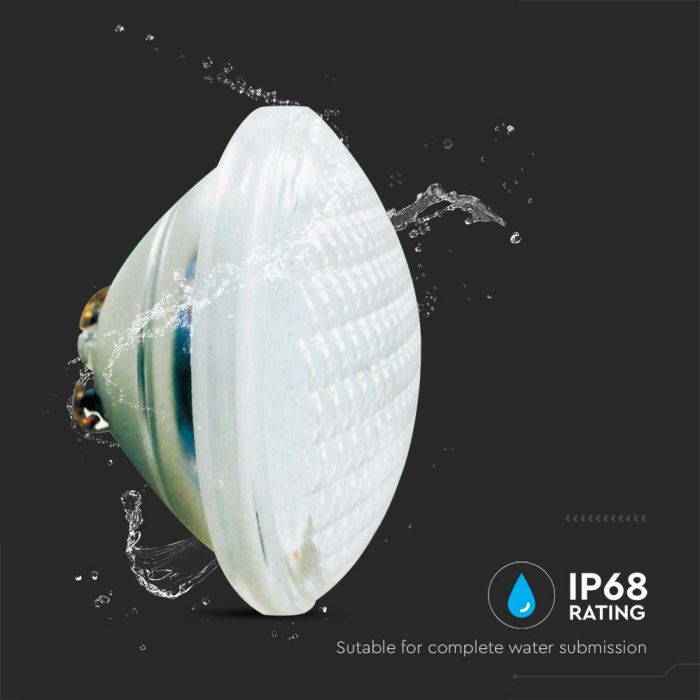 LED POOL LIGHT GLASS  CW 25W 28500lm 120° 178x110mm IP68