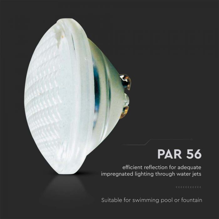 LED POOL LIGHT GLASS  CW 25W 28500lm 120° 178x110mm IP68