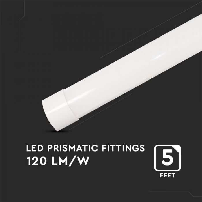 LED PRISMATIC FITTING 50W DL 6000lm 120° 1500X745X24