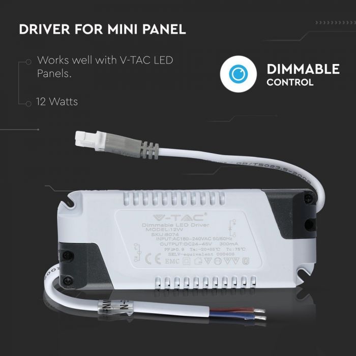 12W Dimmable Driver for VT-1205