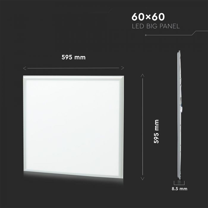 LED PANEL 36W 3240lm WW 120° 600X600X15