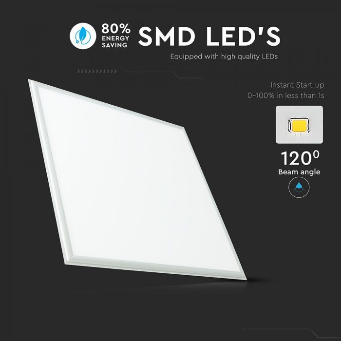 LED PANEL 36W 3240lm WW 120° 600X600X15