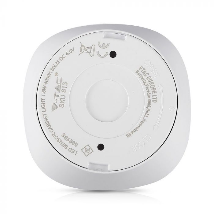 LED CABINET SENSOR LIGHT ROUND 1.5W DL 80lm 120° 80X26.5 SAMSUNG CHIP