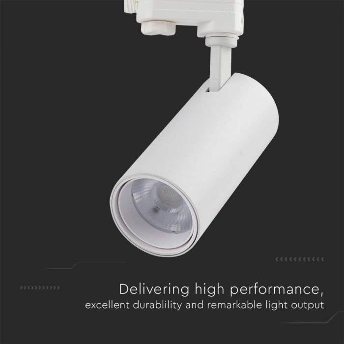 LED COB TRACKLIGHT 30W 3IN1 2900lm WHITE REFLECTOR WHITE BACK COVER WHITE BODY