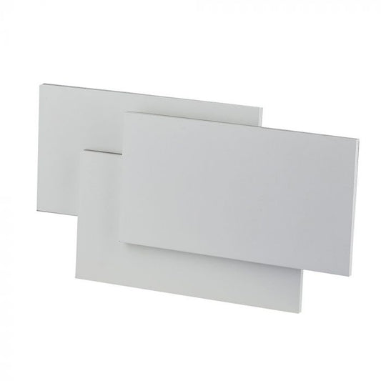 LED WALL LIGHT ALUMINIUM 12W DL 1100lm 360° 260X125X55 WHITE