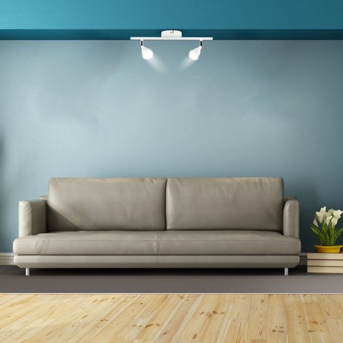 LED WALL LIGHT WHITE 9W DL 720lm 100° 400X100X94 PLASTIC+METAL