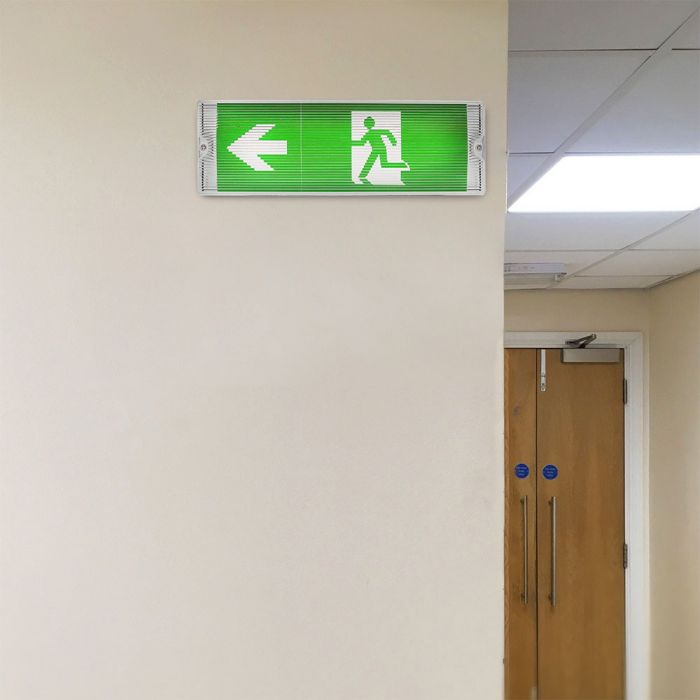 LED WALL/BULK HEAD EMERGENCY EXIT LIGHT 16 SMD 3W 140lm CW IP65