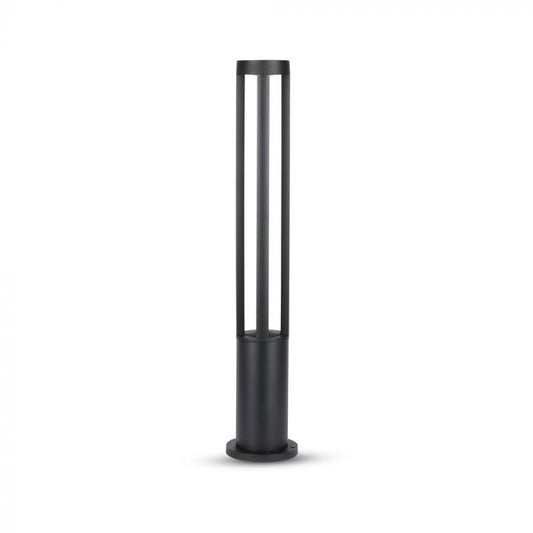 LED GARDEN LIGHT ALUMINIUM 10W 450lm WW 72° 108X800 IP65 BLACK