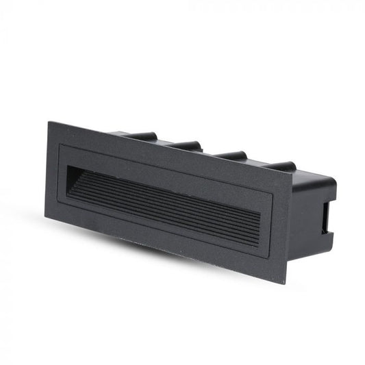 LED STEPLIGHT RECTANGLE 6W DL 120° 240lm BLACK 210X65X60 (195X46)