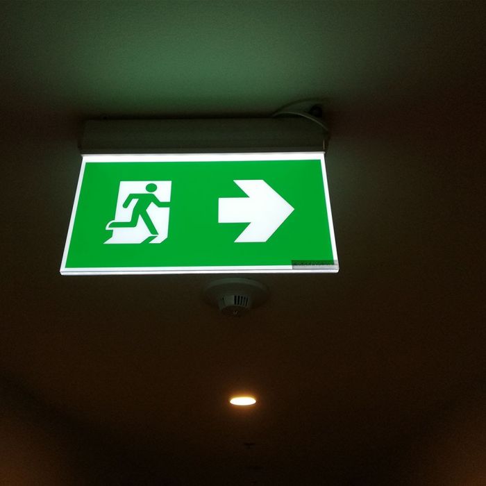 LED WALL SURFACE EMERGENCY EXIT LIGHT 16 SMD 2W 160lm CW SAMSUNG CHIP