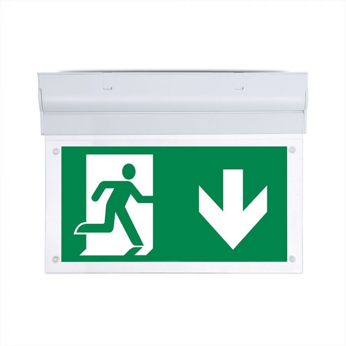LED WALL SURFACE EMERGENCY EXIT LIGHT 16 SMD 2W 160lm CW SAMSUNG CHIP