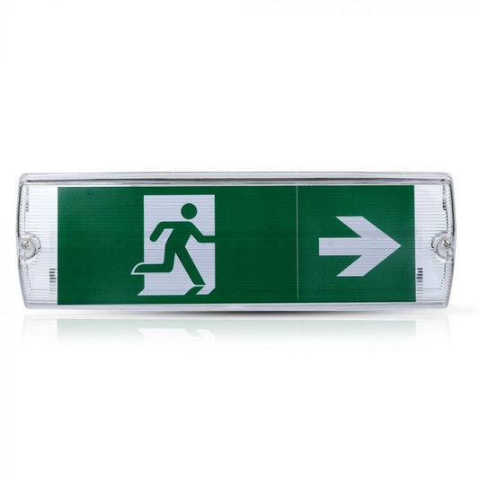 LED WALL/BULK HEAD EMERGENCY EXIT LIGHT 16 SMD 3W 140lm CW IP65 SAMSUNG CHIP