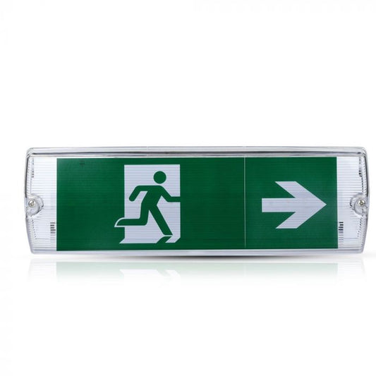 LED WALL/BULK HEAD EMERGENCY EXIT LIGHT 32 SMD 4W 190lm CW IP65 SAMSUNG CHIP