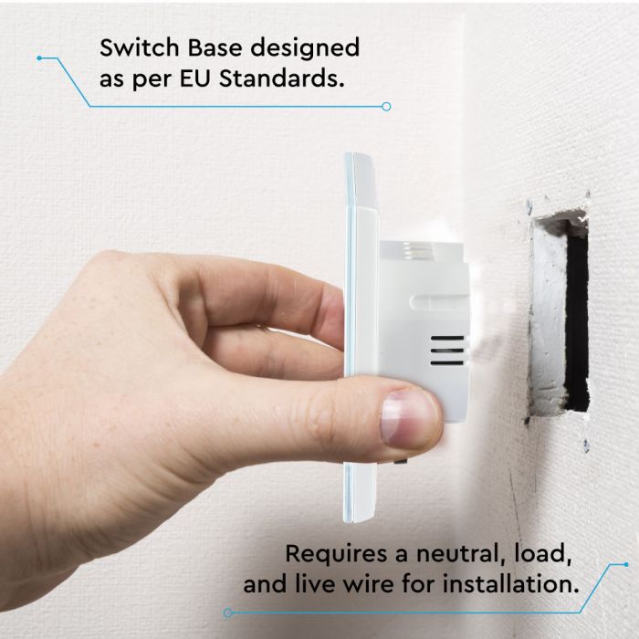 WIFI TOUCH SWITCH PC/GLASS COMAPATIBLE WITH Amazon Aleza & Google Home 3 GANG 2200W 10A IP40