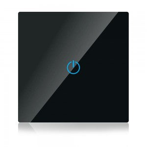 WIFI TOUCH SWITCH PC/GLASS COMAPATIBLE WITH Amazon Aleza & Google Home 2200W 10A IP40 BLACK