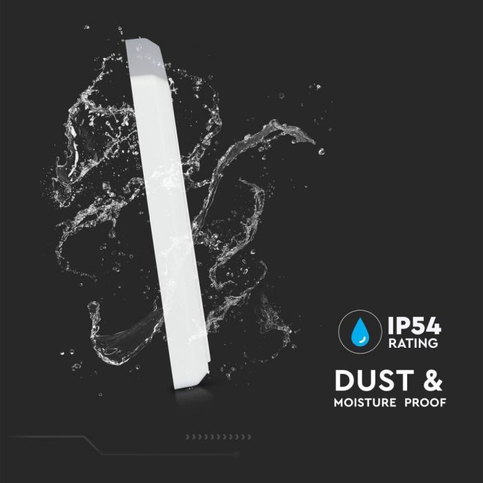 WIRELESS SENSOR SWITCH compatible with V-TAC smart light 3GANG 2-3V (CR2032 BATTERY) 86X86X11 IP54