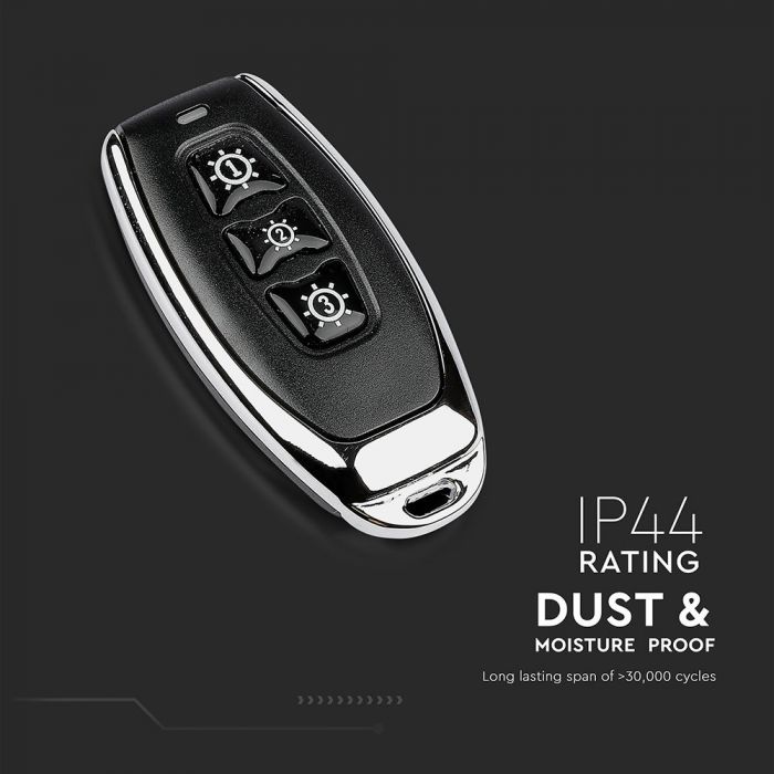 3 GANG REMOTE SENSOR SWITCH compatible with V-TAC smart light IP44