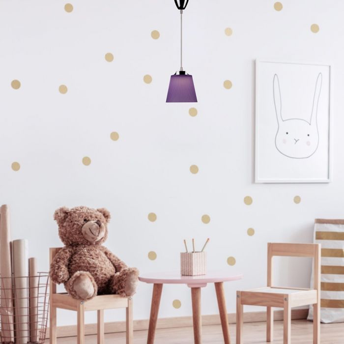 LED PENDANT LAMP PURPLE 7W 360lm 90° PC + METAL