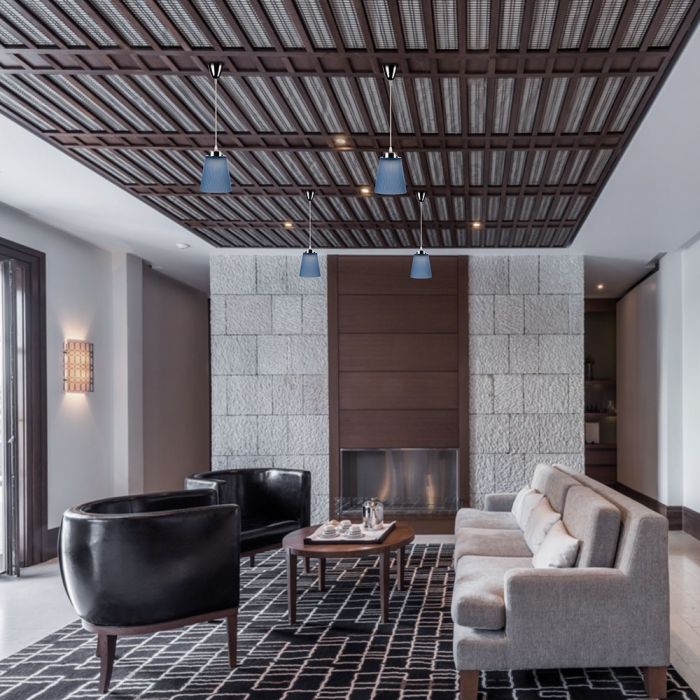 LED PENDANT LAMP BLUE 7W 360lm 90° PC + METAL