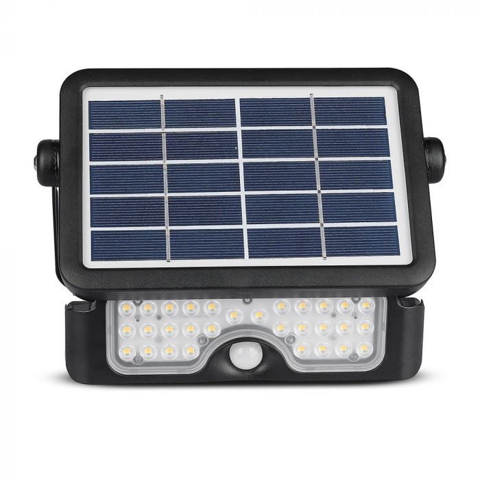 LED SOLAR FLOOD LIGHT WITH SENSOR 5W DL 500lm 180° 217X149X34 IP65 BLACK