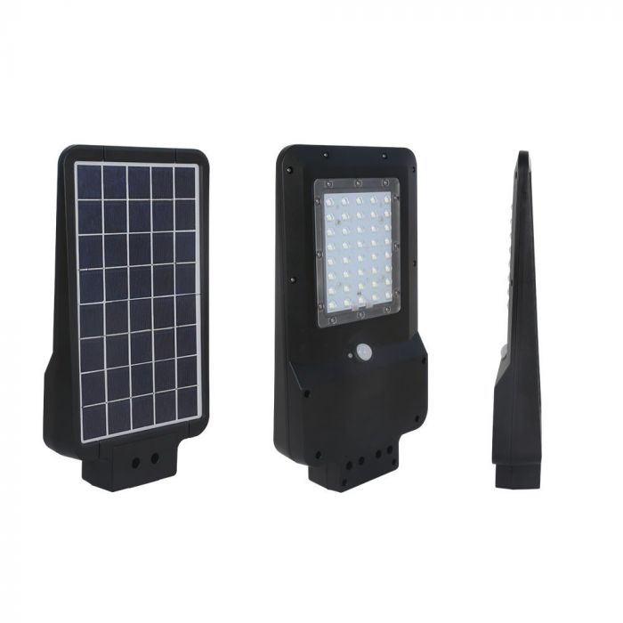 LED SOLAR STREET LIGHT WITH SENSOR 15W DL 1600lm 140° 413X232X58 IP65 BLACK