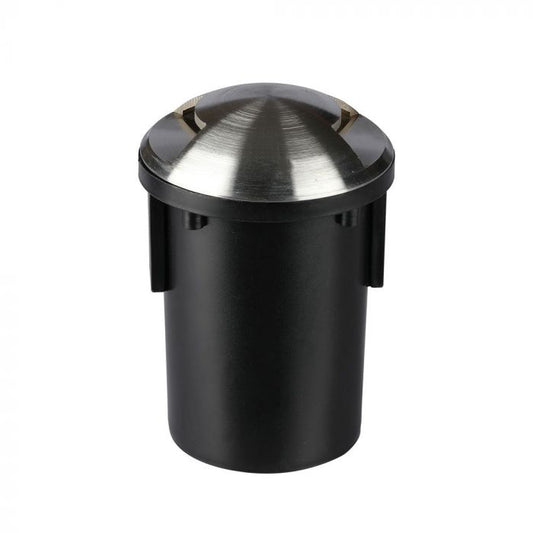 LED UNDERGROUND FITTING STAINLESS STEEL ROUND W/2 MR16 87X128 IP67 SILVER