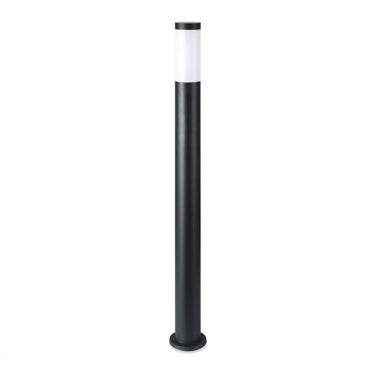 LED BOLLARD E27 LAMP STAINLESS STEEL 76X110X1100 IP44 BLACK