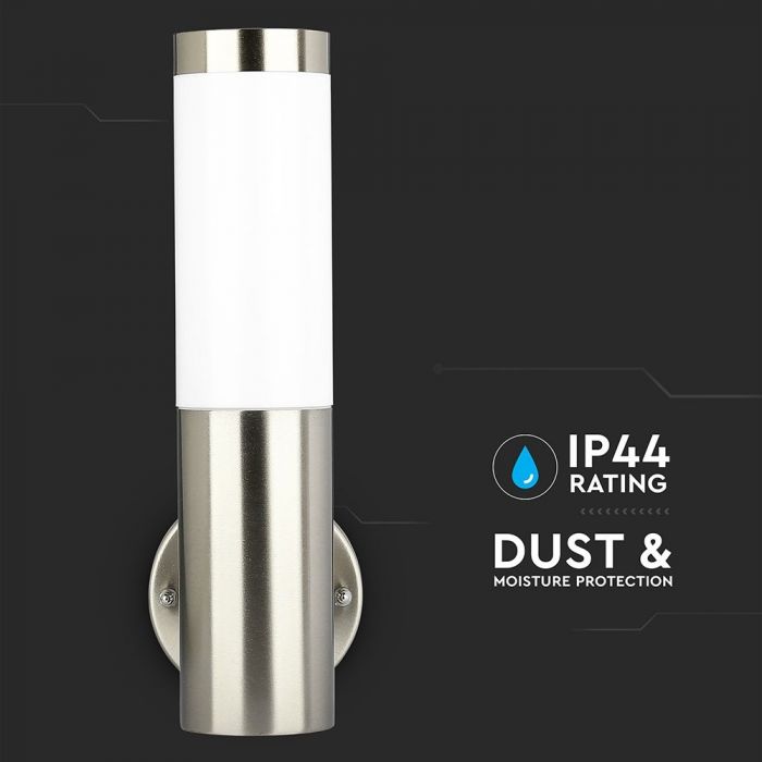 LED WALL E27 LAMP STAINLESS STEEL 76X140X335 IP44