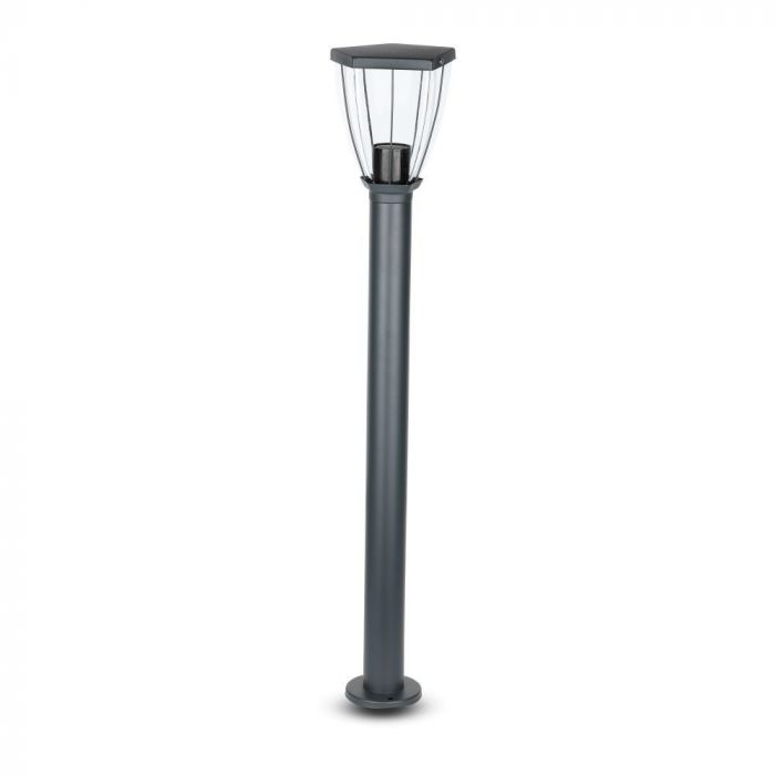 Bollard Lamp with Clear Cover Black