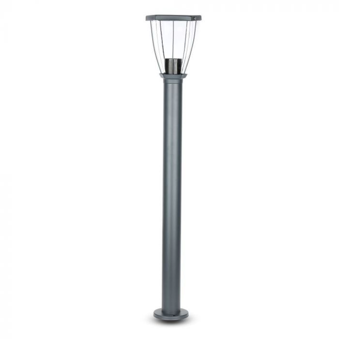 Bollard Lamp with Clear Cover Black
