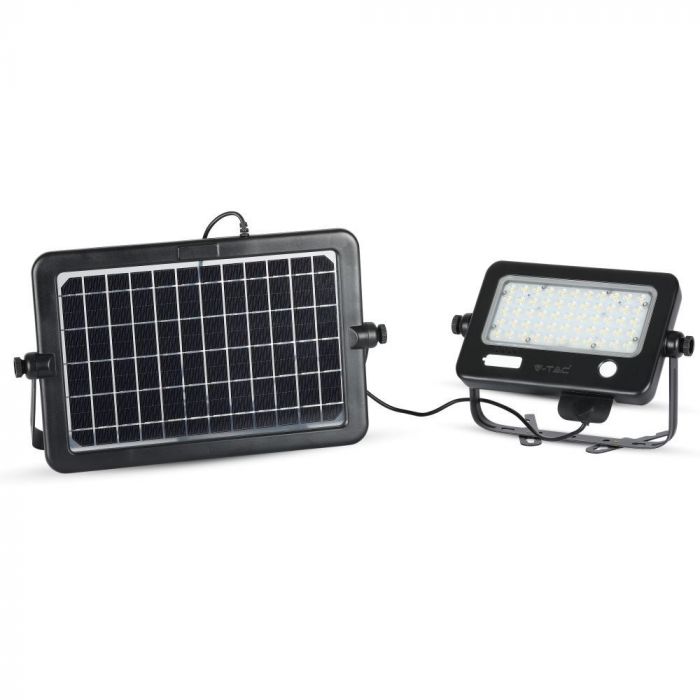 LED SOLAR FLOOD LIGHT 10W DL 1100lm 90° 232X166X33.5 IP65 BLACK