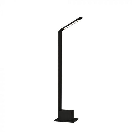 LED OUTDOOR BOLLARD LIGHT BLACK 6W DL 600lm 180° 150X95X800 ALUMINIUM IP54
