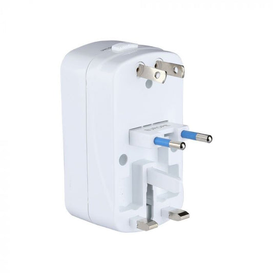 UNIVERSAL ADAPTER WITH OVERLOAD PROTECTION & 2USB 2A
