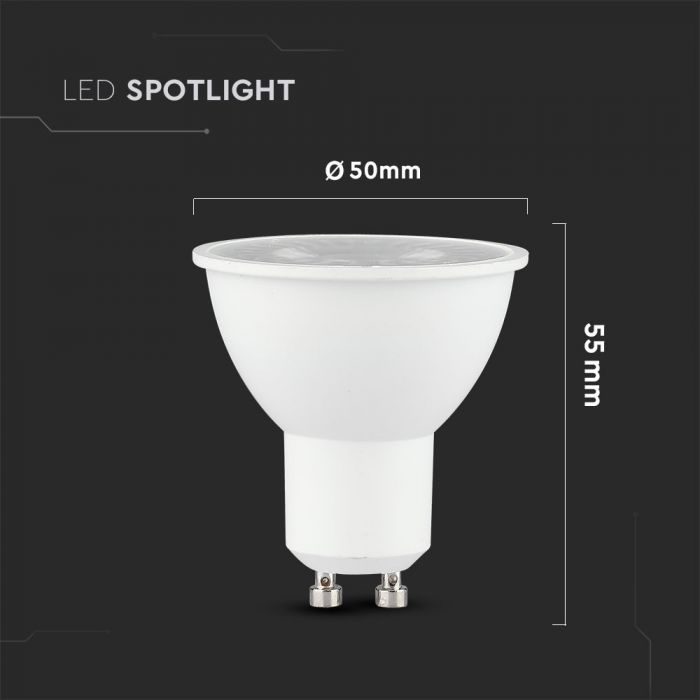 LED Spotlight SAMSUNG Chip GU10 8W 38Ã‚Â° Lens 6400K