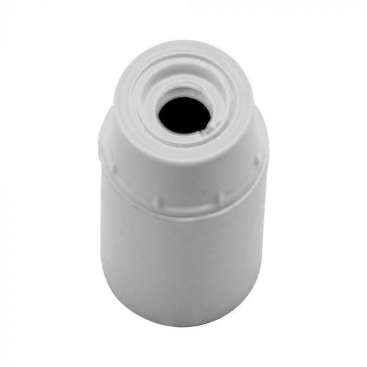 E14 LAMP HOLDER BACKELITE (POLYBAG WITH CARD) 26.8X53.6 WHITE