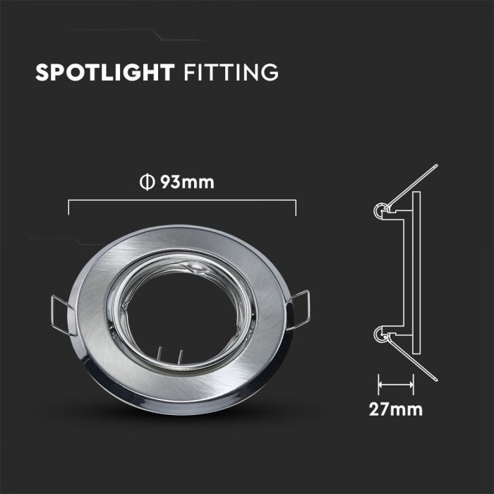LED BRACKET GU10 ROUND MOVABLE SN 93 (70) 2PCS/BOX