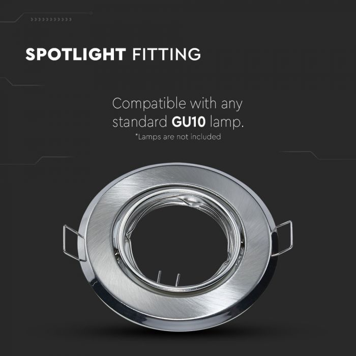 LED BRACKET GU10 ROUND MOVABLE SN 93 (70) 2PCS/BOX