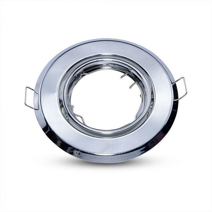 LED BRACKET GU10 ROUND MOVABLE CHROME 93 (70) 2PCS/BOX