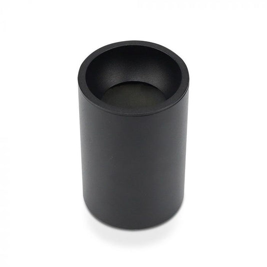 LED SURFACE GU10 FITTING ALUMINIUM ROUND 87X107 BLACK